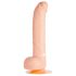 One Touch 8 - Silikonski vibrator s proširenim gornjim dijelom (natur)
