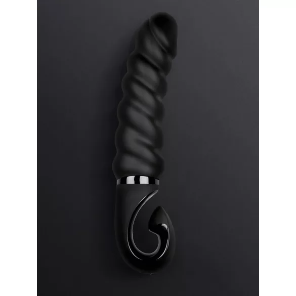 Gvibe - vibrator za G-točku - vodootporan, akumulatorski silikon - crni