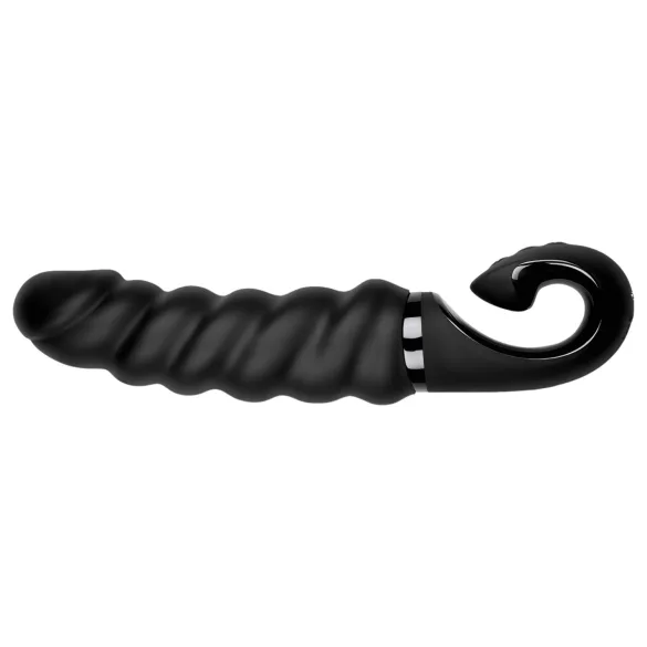 Gvibe - vibrator za G-točku - vodootporan, akumulatorski silikon - crni