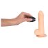 Bežični 7 - silikonski vibrator (prirodni izgled)