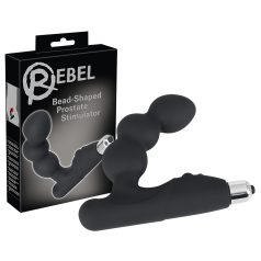 Rebel - rebrasti vibrator za prostatu (crni)