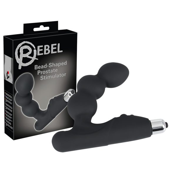 Rebel - kuglasti vibracijski masažer prostate (crni)