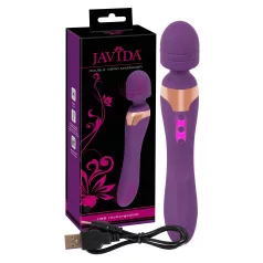 Javida Double - masažer vibrator - ljubičasta