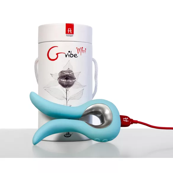 G-vibe Mini - vibrator za G-točku - silikon - menta - USB punjenje