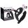 Black Velvet analni vibrator s prstenom za penis i testise (crni)