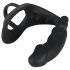 Black Velvet analni vibrator s prstenom za penis i testise (crni)
