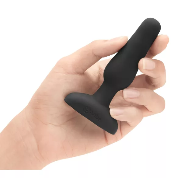 b-Vibe Novice - analni vibrator za početnike - silikon - crni
