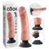 King Cock - vibrator s vakuumskim postoljem 23 cm - natur