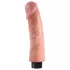 King Cock - vibrator s vakuumskim postoljem 23 cm - natur