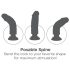 King Cock 10 usisni vibrator (25 cm) - prirodna boja