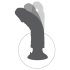 King Cock 10 usisni vibrator (25 cm) - prirodna boja