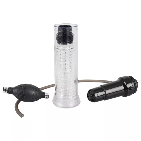 You2Toys - penis pumpa i masturbator 2u1 - prozirni