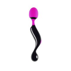   Adrien Lastic Symphony - punjivi vibrator za masažu (crno-ružičasti)