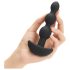 b-Vibe - trostruki analni vibrator s perlicama (crni)