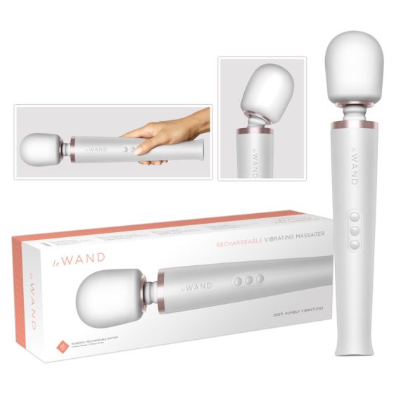 le Wand - ekskluzivni vibrator za masažu na baterije (bijeli)