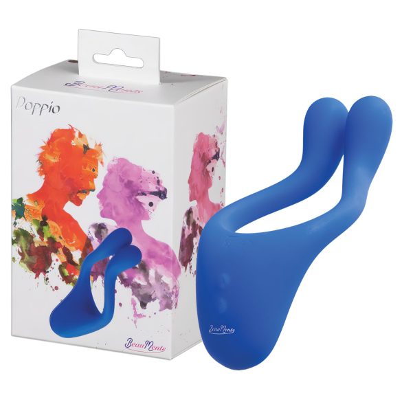 BeauMents Doppio - bežični 3 motorni parni vibrator (plavi)