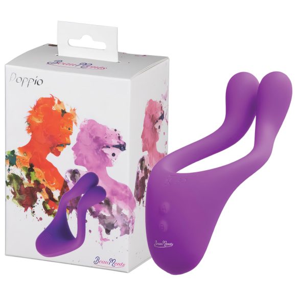 BeauMents Doppio - parni vibrator 3 motora (ljubičasti)