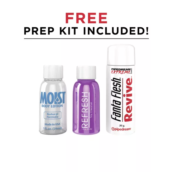 PDX - masturbator za penis s usisavanjem i vibracijom - crna