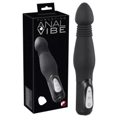 You2Toys - analni vibrator s potiskivanjem - crni