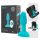 b-Vibe Rimming - rotirajući analni vibrator s kuglicama (tirkiz)