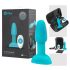 b-Vibe Rimming - rotirajući analni vibrator s kuglicama (tirkiz)