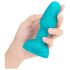 b-Vibe Rimming - rotirajući analni vibrator s kuglicama (tirkiz)