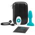 b-Vibe Rimming - rotirajući analni vibrator s kuglicama (tirkiz)