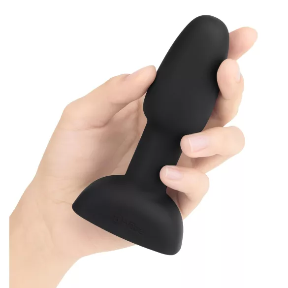 b-Vibe Rimming - analni vibrator s rotirajućim kuglicama - crni