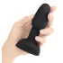 b-Vibe Rimming - analni vibrator s rotirajućim kuglicama - crni