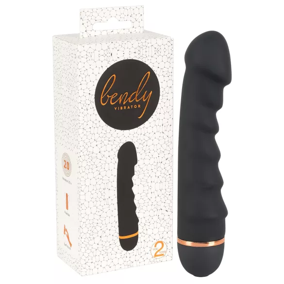 You2Toys - vibrator s rebrima - crni