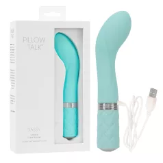   Pillow Talk Sassy - vibrator za G-točku na punjenje - tirkizna