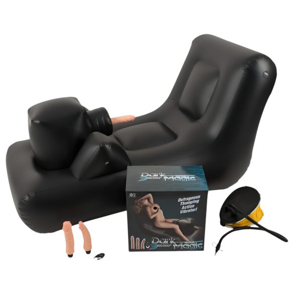 Tamna Magija - crni seksi stroj s krevetom (na baterije)