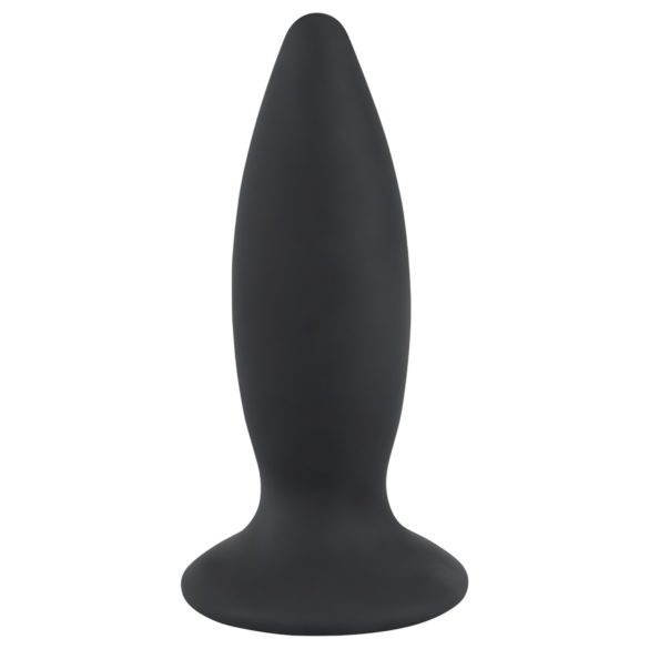 Crni Baršun S - punjivi, početni analni vibrator - mali (crni)