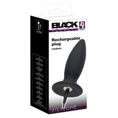   Black Velvet M - punjivi, srednji analni vibrator - normalan (crni)