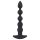 Black Velvet - 5 kuglica analni vibrator (crni)