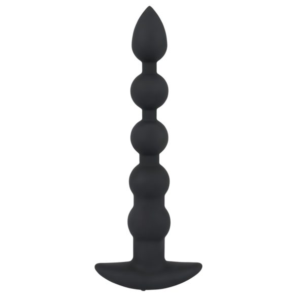 Black Velvet - 5 kuglica analni vibrator (crni)