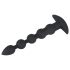Black Velvet - 5 kuglica analni vibrator (crni)