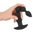 Black Velvet - 5 kuglica analni vibrator (crni)