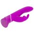 Happyrabbit Curve - vodootporni vibrator s klitoralnim nastavkom (ljubičasti)
