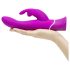 Happyrabbit Curve - vodootporni vibrator s klitoralnim nastavkom (ljubičasti)