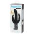 Happyrabbit Triple - vibrator s akumulatorom za klitoris i analnu stimulaciju (crni)