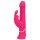Happyrabbit Thrusting - akumulatorski, vibrator s klitoralnim nastavkom (roza)