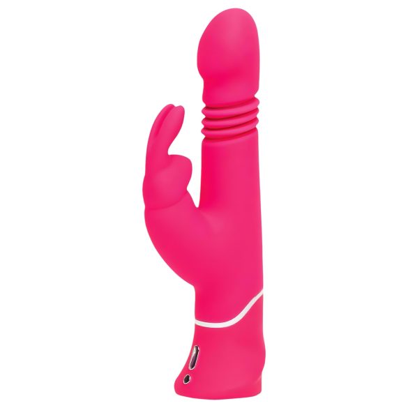 Happyrabbit Thrusting - akumulatorski, vibrator s klitoralnim nastavkom (roza)