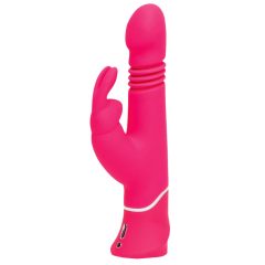   Happyrabbit Thrusting - vibrator za zabadanje s klitorisnom polugom na baterije (ružičasti)
