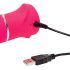 Happyrabbit Thrusting - akumulatorski, vibrator s klitoralnim nastavkom (roza)