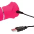 Happyrabbit Thrusting - vibrator za g-točku i klitoris s baterijom - rozi