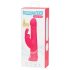 Happyrabbit Thrusting - akumulatorski, vibrator s klitoralnim nastavkom (roza)