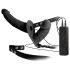 Double Thruster - crni dvostruki vibrator s remenom