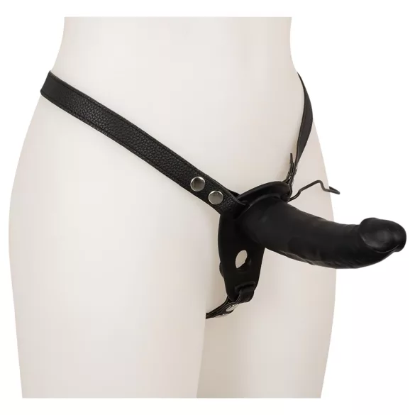 Double Thruster - strap-on dvostruki vibrator - crni