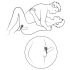 Hot Octopuss Atom - punjivi vibracijski prsten za penis (crni)